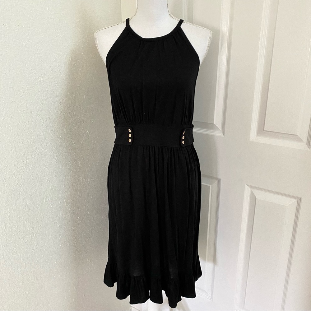 Juicy Couture Black Jersey Sleeveless Midi Dress M